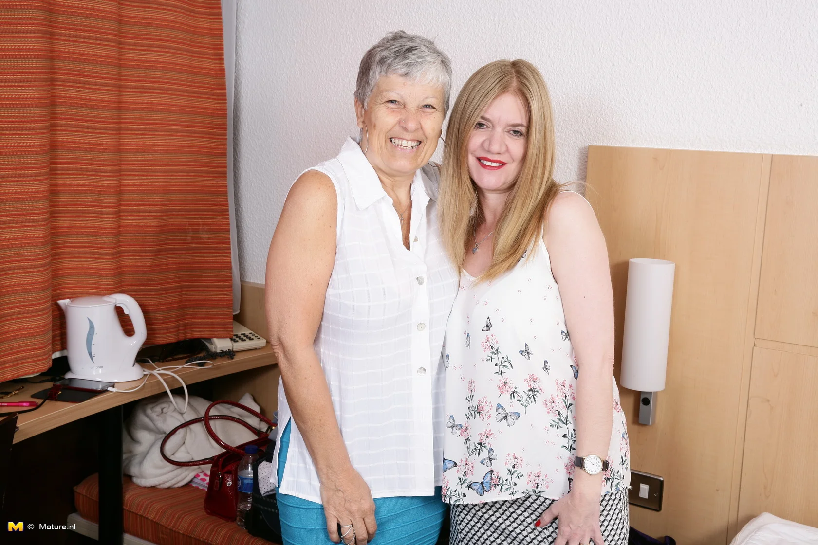 Big breasted British mature ladies go lesbian