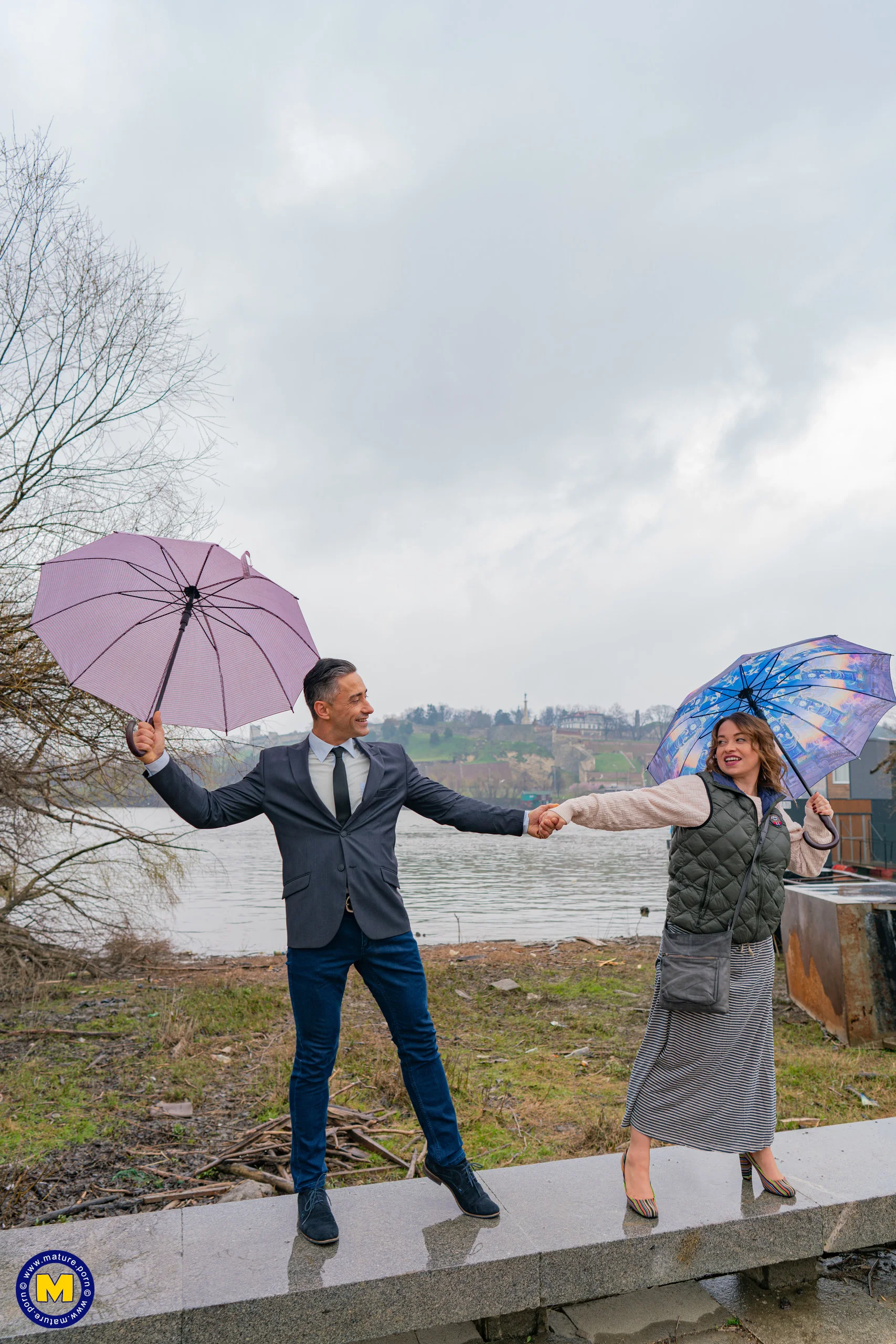 Naughty mom Olga gets fucked hard in her ass