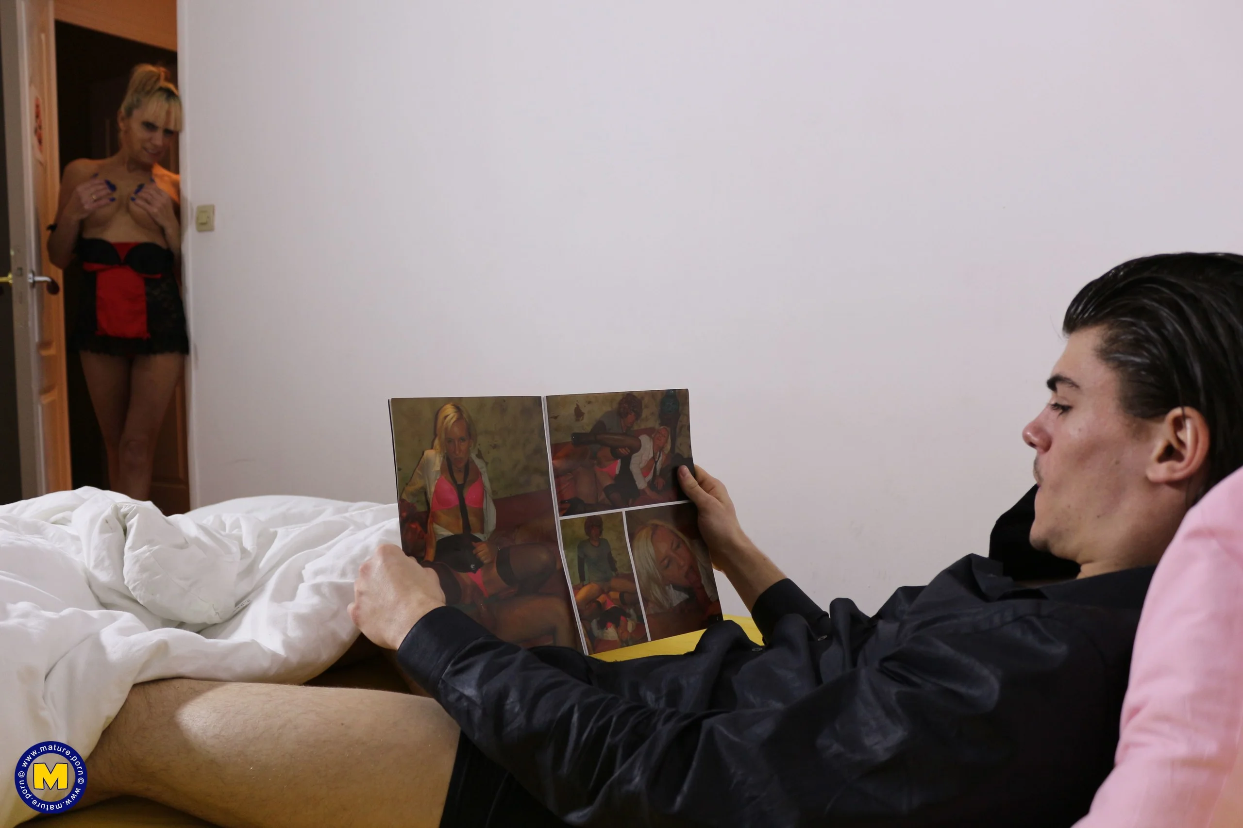 This naughty granny loves to get fucked up the ass by her toyboy