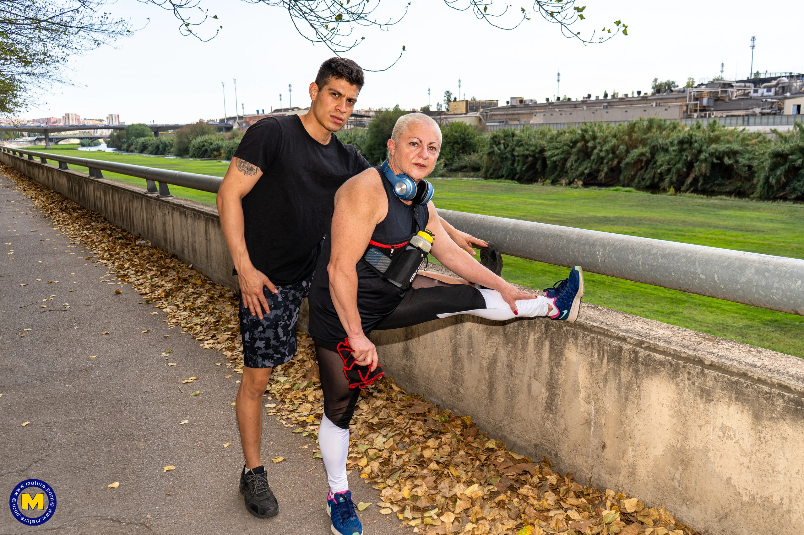 Strong Grandma fucking her handsome toyboy