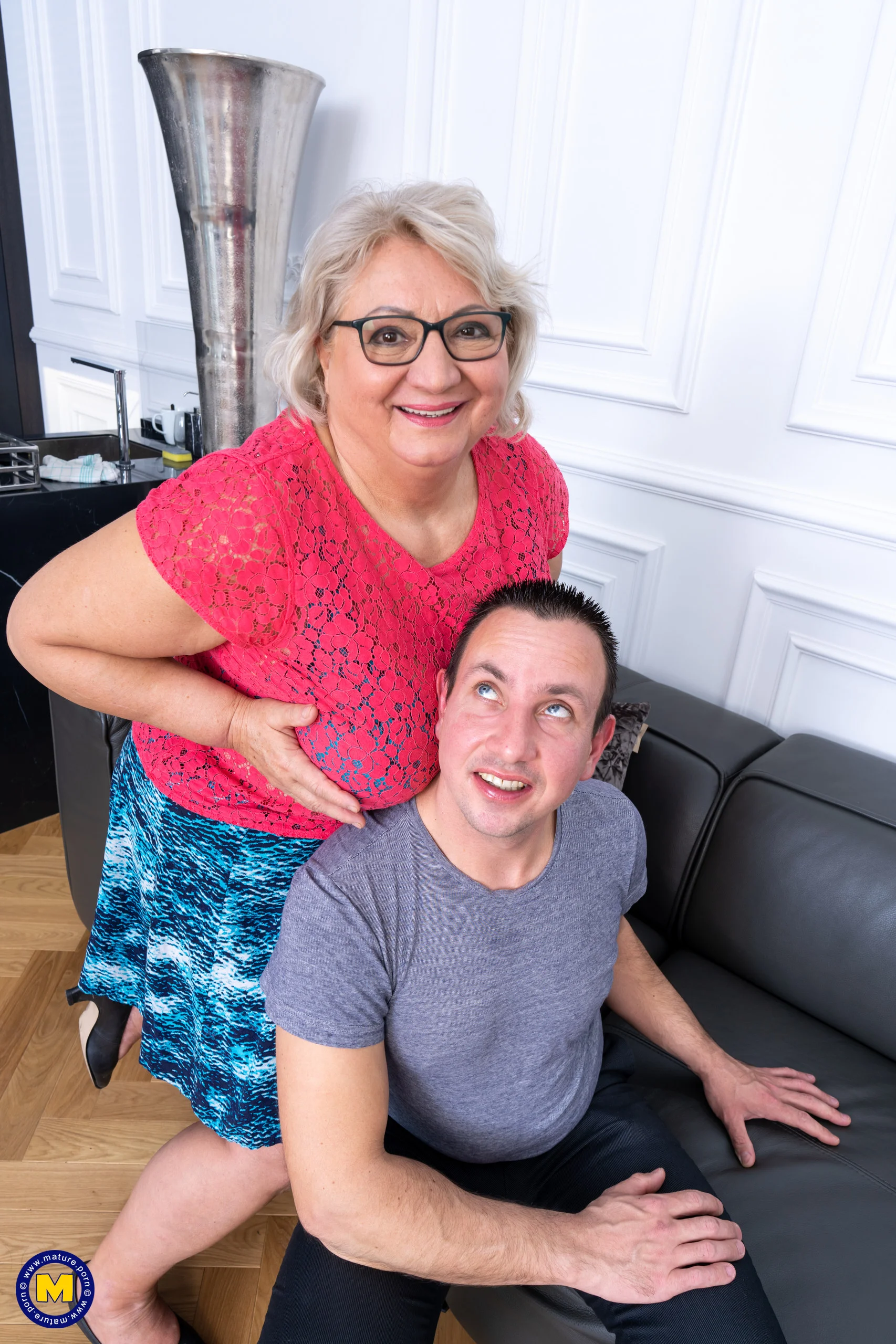 Curvy Big breasted and big booty Grandma Babet gets fucked!