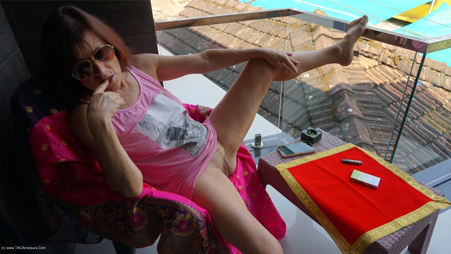 Smoking On The Balcony