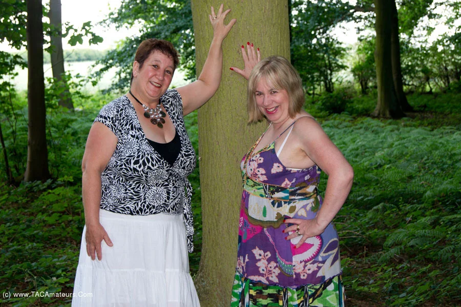 Speedy & Chelsea Playing In The Woods